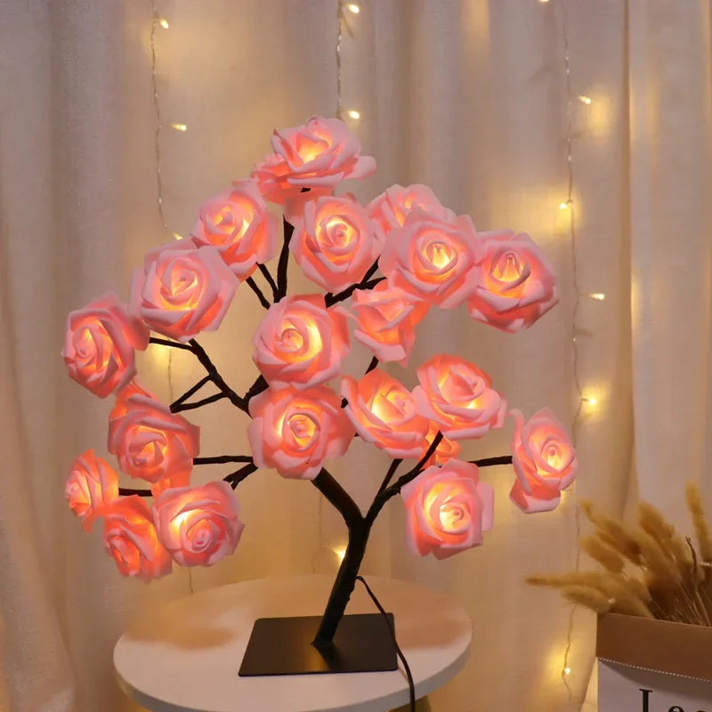 LED Rose Tree Table Lamp