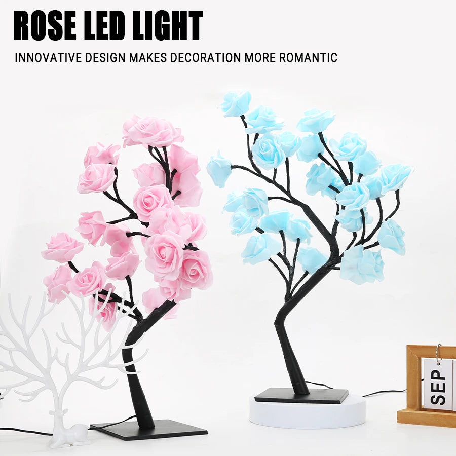 LED Rose Tree Table Lamp