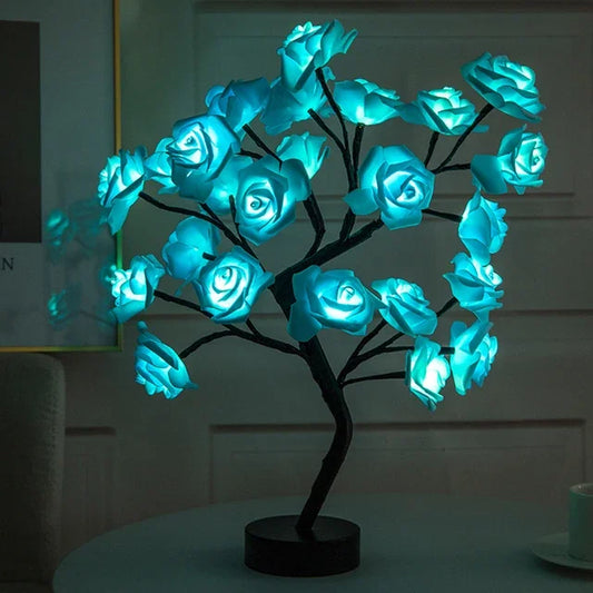 LED Rose Tree Table Lamp