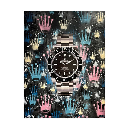 Rolex Street Graffiti Poster
