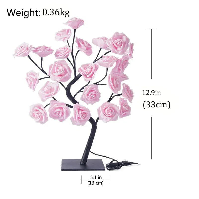 LED Rose Tree Table Lamp