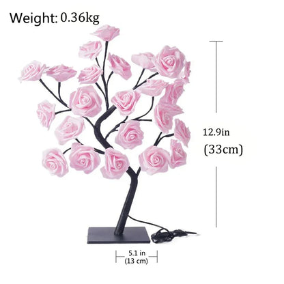 LED Rose Tree Table Lamp